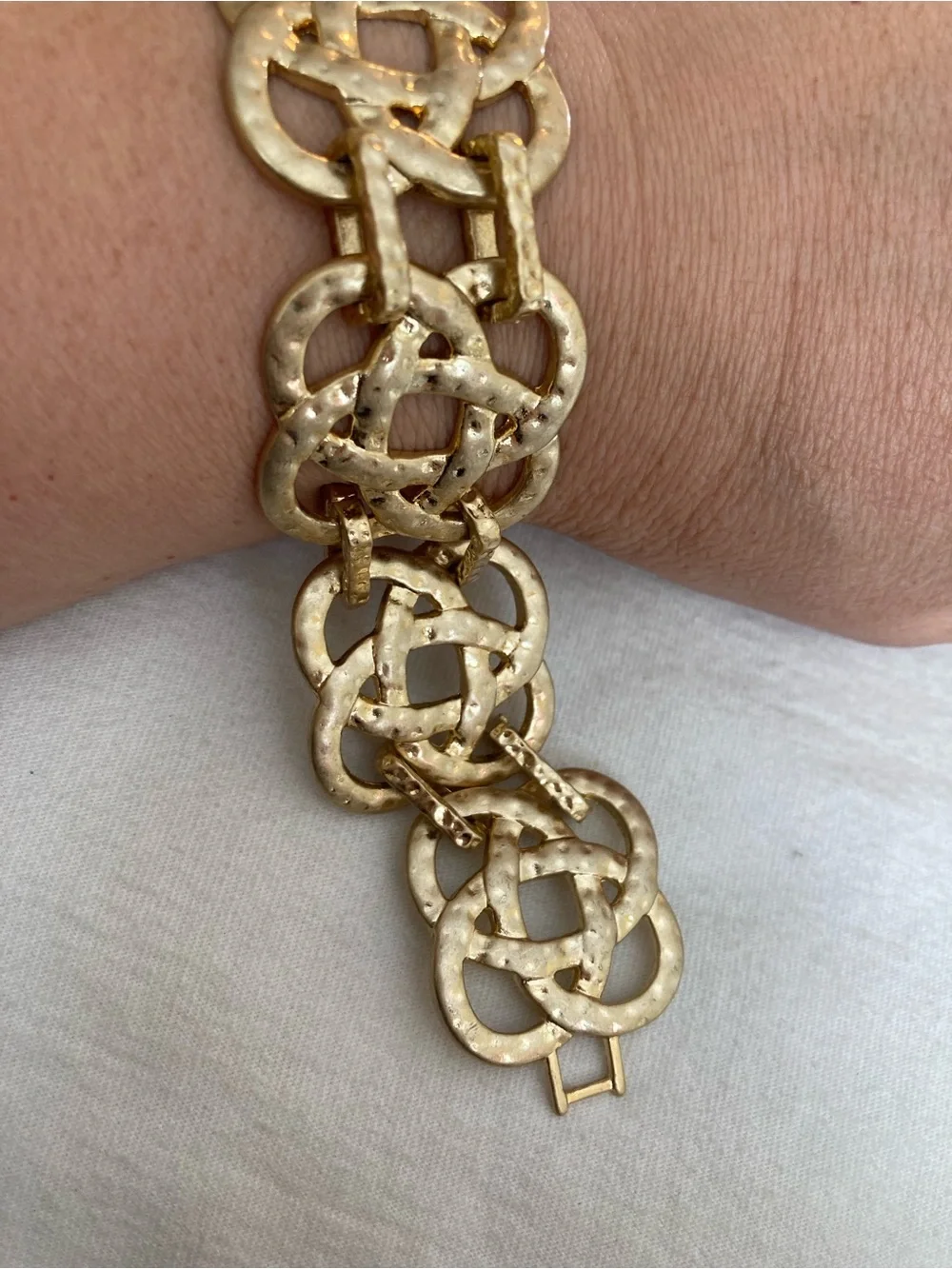 Lia Sophia Gold Tone Chunky Bracelet